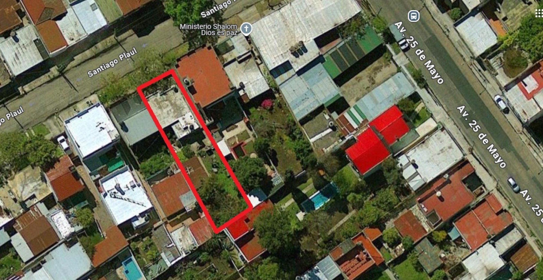 LOTE DE TERRENO DE 10 METROS DE FRENTE X 39 METROS DE FONDO CON CASA A DEMOLER, LANUS.