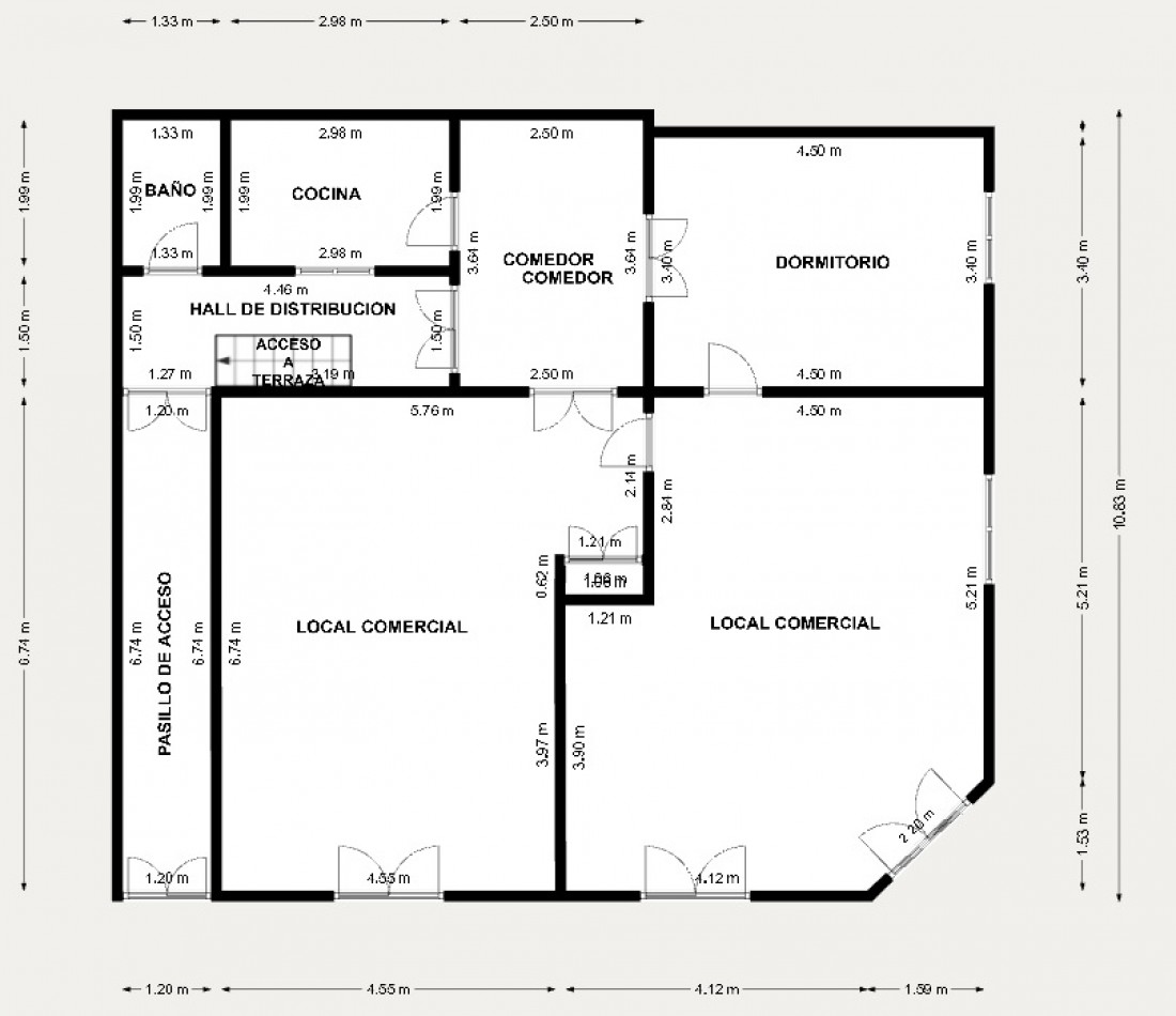 CASA DE 2 AMBIENTES, CON DOS LOCALES. IDEAL EMPRENDEDORES.