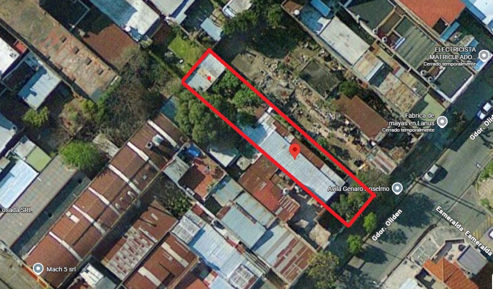 TERRENO DE 7.79M DE FRENTE X 41.65M DE FONDO. SUPERFICIE 324M2.