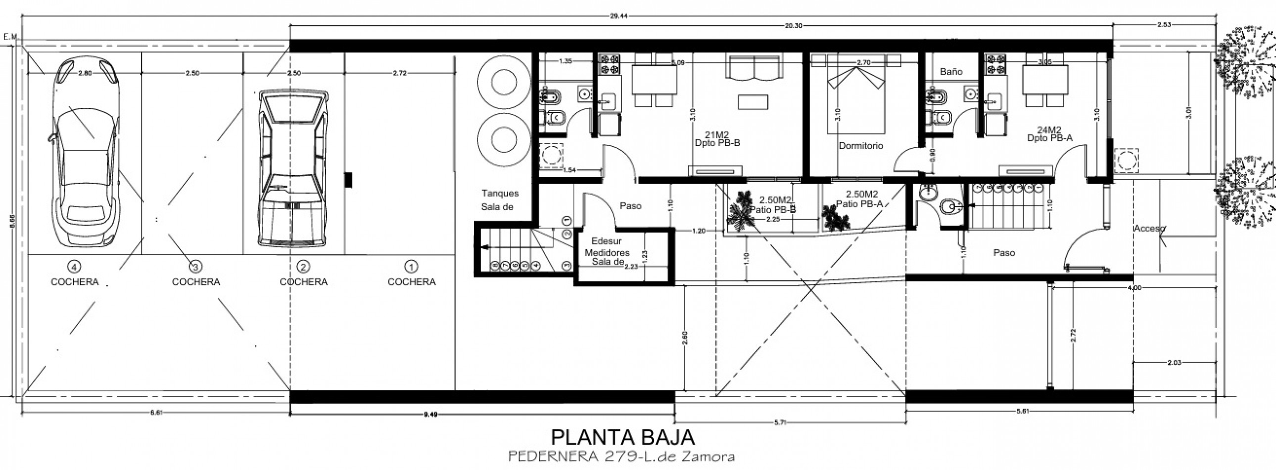 MONOAMBIENTE A ESTRENAR, EN 1°PISO, DTO A, AL FRENTE CON BALCON, 22,5 M2.
