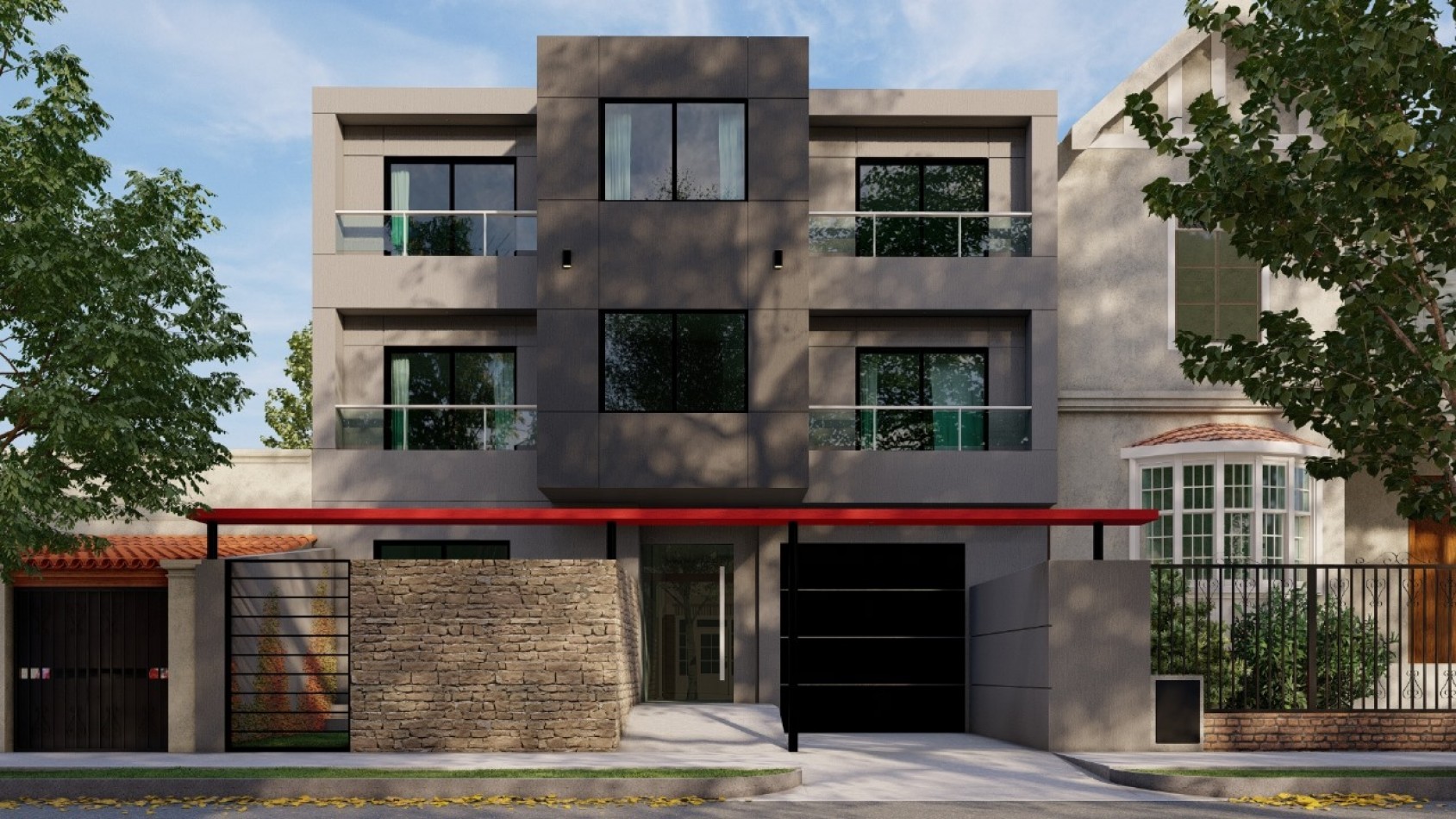 MONOAMBIENTE EN 1°PISO, AL FRENTE CON BALCON 22,5M2.