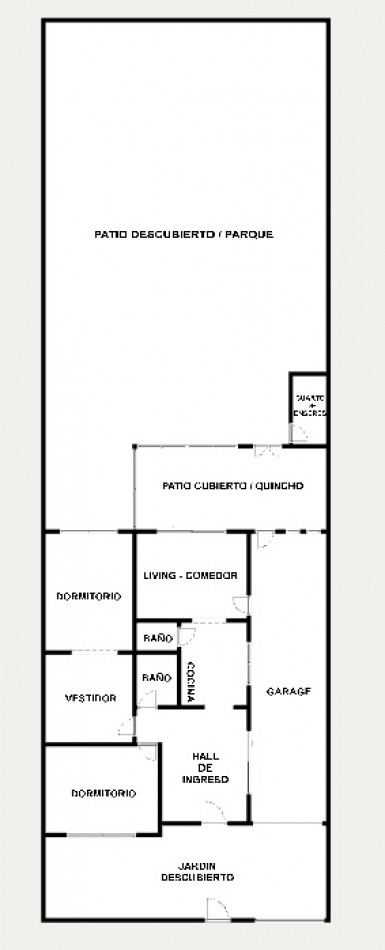 Chalet de 3 Ambientes con cochera y fondo libre.