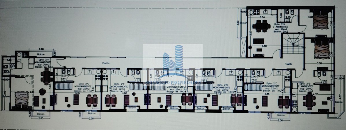 DEPARTAMENTO 2 AMBIENTES AL FRENTE CON PATIO. PLANTA BAJA, DTO A, 58M2. TEMPERLEY.