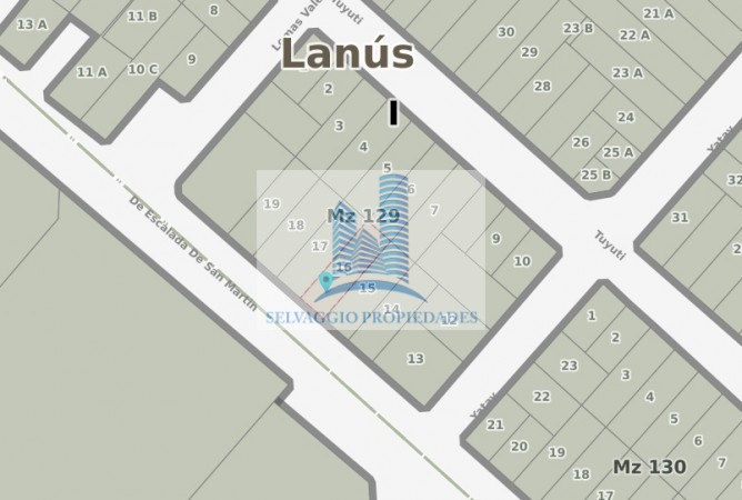 LOTE DE 8,66M X 28,10 M, SUPERFICIE 243M2, SOBRE AVENIDA REMEDIOS DE ESCALADA. LANUS OESTE.