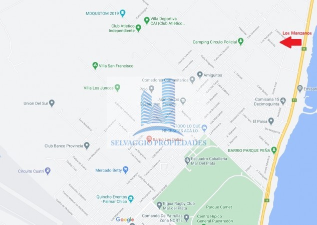 LOTE DE 15 MTS X 35 MTS. SUP 525 M2, BARRIO PARQUE PEÑA