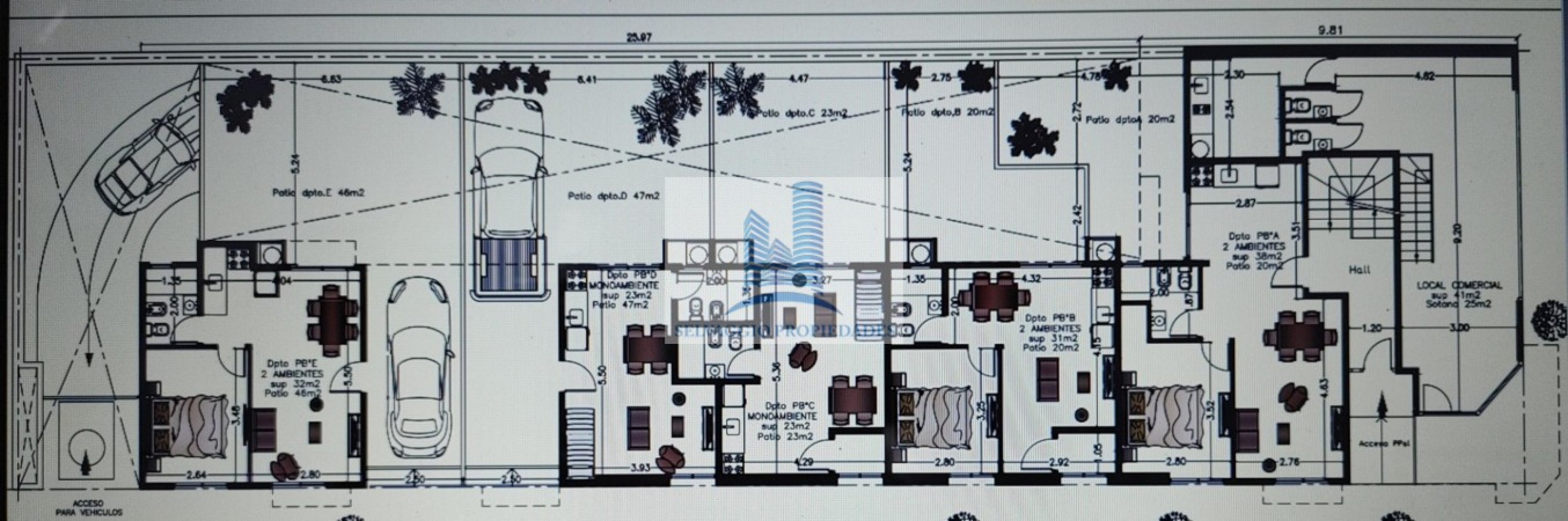 DEPARTAMENTO MONOAMBIENTE AL FRENTE CON BALCON. PISO 2, DTO G, TEMPERLEY.