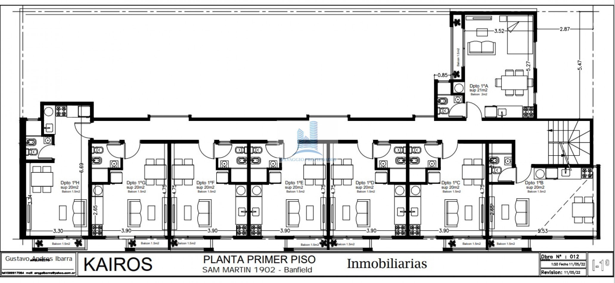 DEPARTAMENTO MONOAMBIENTE AL FRENTE, PISO 2, DTO F, CON BALCON. BANFIELD.