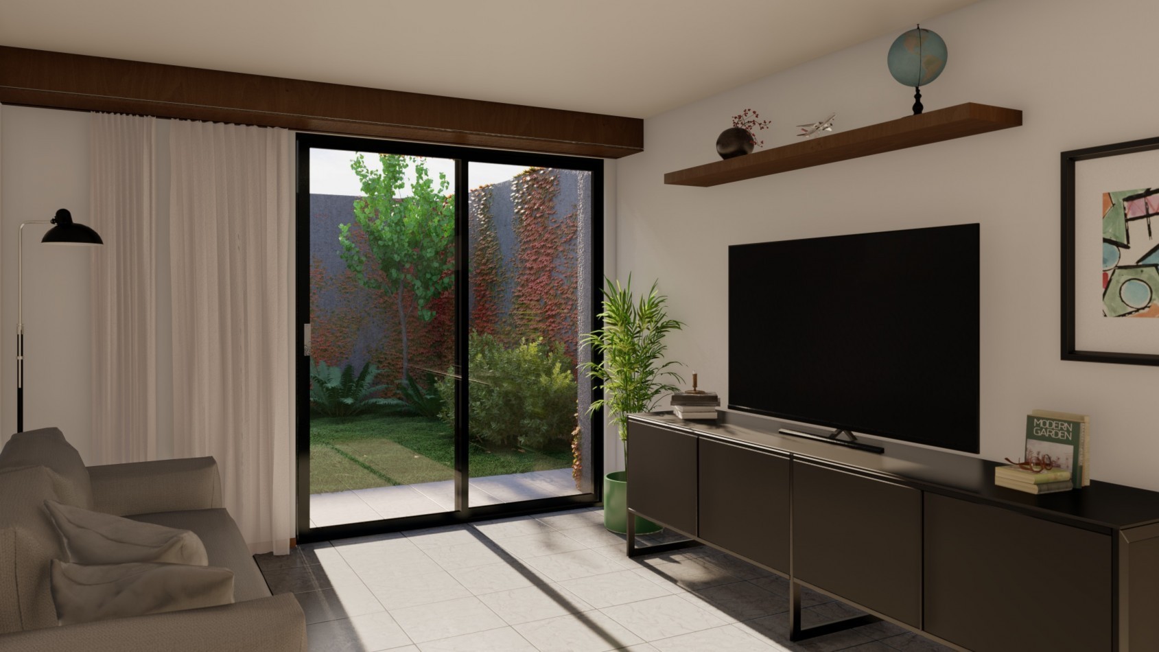 MONOAMBIENTE EN PLANTA BAJA, DTO D, CON PATIO, 43M2, BANFIELD.