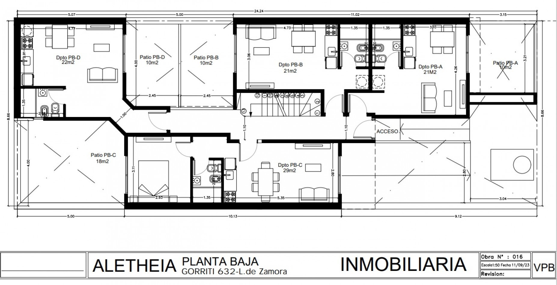 DEPARTAMENTO MONOAMBIENTE, 1ER PISO, DTO B. 21M2. LOMAS DE ZAMORA.