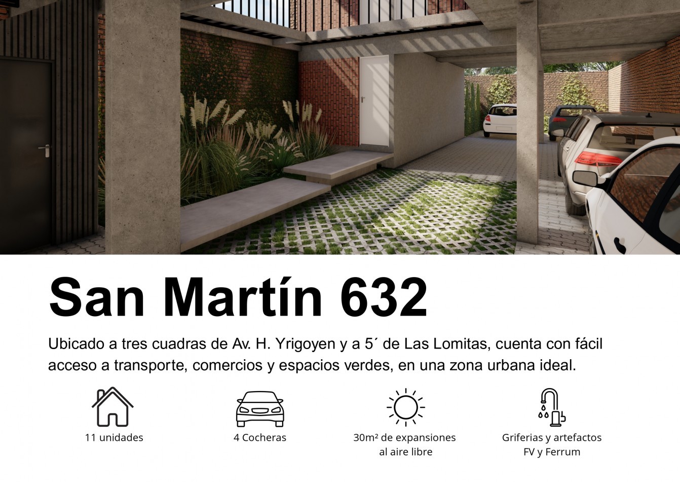 MONOAMBIENTE EN 1° PISO ,AL FRENTE CON BALCON, 27M2 A ESTRENAR.