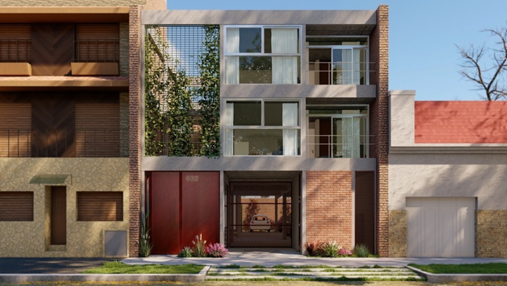 DEPARTAMENTO DOS AMBIENTES EN 1° PISO, AL CONTRAFRENTE CON BALCON, 28M2 A ESTRENAR.