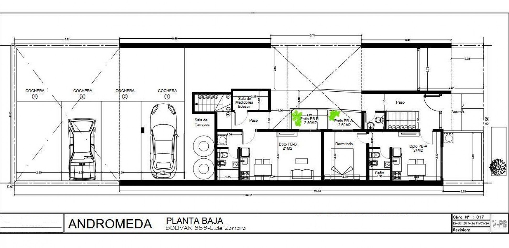 MONOAMBIENTE EN PISO 1°, DTO F, A ESTRENAR, 21M2.